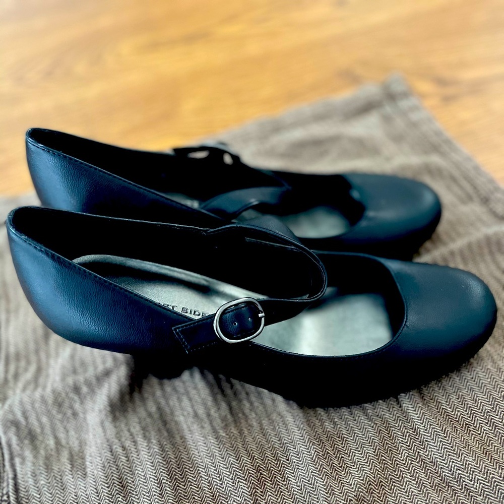 Lower East Side MaryJane Heels 8W Black